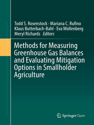 cover image of Methods for Measuring Greenhouse Gas Balances and Evaluating Mitigation Options in Smallholder Agriculture